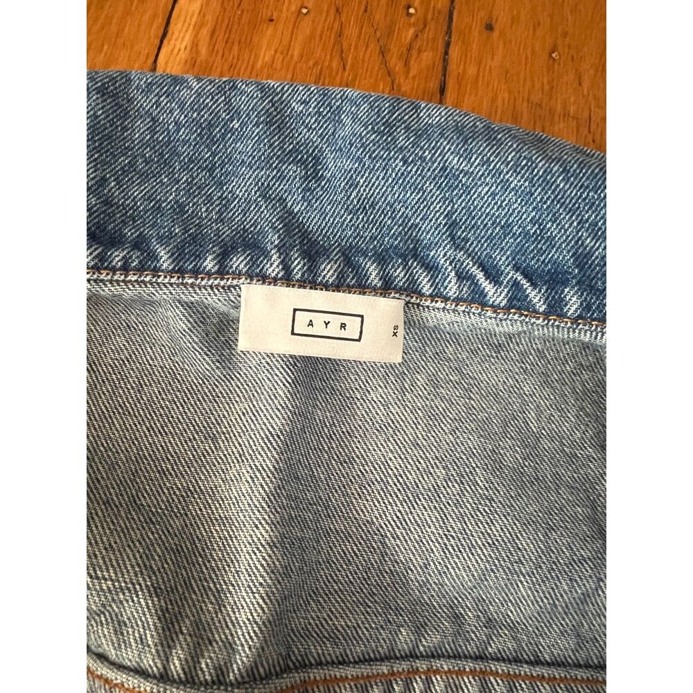 AYR The Ride or Fly Denim Jacket XS Lost + Found Medium Wash - Picture 8 of 11